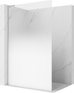 Mexen Kioto L Paroi de douche Walk-in 70 x 200 cm, ombrée blanche 8 mm, nickel brossé - 800-070-103-97-86