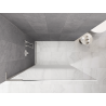 Mexen Kioto L cloison de douche Walk-in 90 x 200 cm, ombré blanc 8 mm, nickel brossé - 800-090-103-97-86
