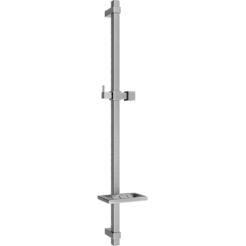 Mexen DQ barre de douche avec porte-savon 80 cm, gris métallisé brossé - 79381-66
