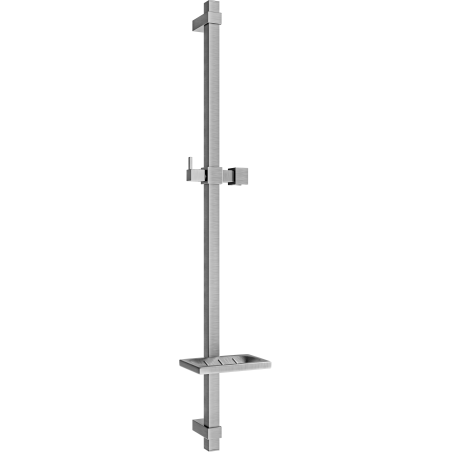 Mexen DQ barre de douche avec porte-savon 80 cm, gris métallisé brossé - 79381-66