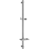 Mexen DQ barre de douche avec porte-savon 80 cm, gris métallisé brossé - 79381-66