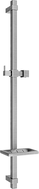 Mexen DQ barre de douche avec porte-savon 80 cm, gris métallisé brossé - 79381-66