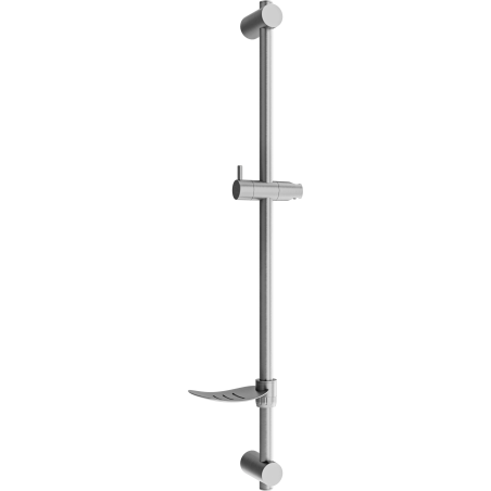 Mexen DF barre de douche avec porte-savon 80 cm, gris pistolet brossé - 79382-66