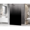 Mexen Kioto L paroi de douche Walk-in 90 x 200 cm, ombre noire 8 mm, chrome - 800-090-103-01-76