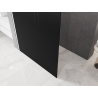 Mexen Kioto L Paroi de douche Walk-in 90 x 200 cm, ombre noire 8 mm, blanche - 800-090-103-20-76