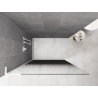 Mexen Kioto L paroi de douche Walk-in 120 x 200 cm, ombre noire 8 mm, blanche - 800-120-103-20-76