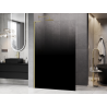 Mexen Kioto L Paroi de douche Walk-in 90 x 200 cm, ombre noire 8 mm, or brossé - 800-090-103-55-76
