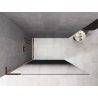 Mexen Kioto L Paroi de douche Walk-in 90 x 200 cm, ombré noir 8 mm, or rose - 800-090-103-60-76
