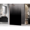 Mexen Kioto L paroi de douche Walk-in 90 x 200 cm, ombre noire 8 mm, cuivre brossé - 800-090-103-65-76