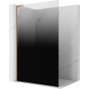 Mexen Kioto L Paroi de douche Walk-in 110 x 200 cm, ombre noire 8 mm, cuivre brossé - 800-110-103-65-76