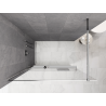 Mexen Kioto+ paroi de douche avec étagère Walk-in 70 x 200 cm, ombrée blanche 8 mm, chromée - 800-070-121-01-86