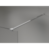 Mexen Kioto+ paroi de douche avec étagère Walk-in 110 x 200 cm, ombre blanche 8 mm, chrome - 800-110-121-01-86