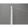 Mexen Kioto+ paroi de douche avec étagère Walk-in 80 x 200 cm, ombre blanche 8 mm, blanche - 800-080-121-20-86