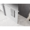 Mexen Kioto+ paroi de douche avec étagère Walk-in 80 x 200 cm, ombre blanche 8 mm, blanche - 800-080-121-20-86