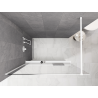 Mexen Kioto+ paroi de douche avec étagère Walk-in 80 x 200 cm, ombre blanche 8 mm, blanche - 800-080-121-20-86