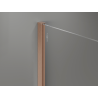 Mexen Kioto+ paroi de douche avec étagère Walk-in 90 x 200 cm, ombre blanche 8 mm, cuivre brossé - 800-090-121-65-86