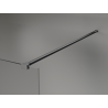 Mexen Kioto+ paroi de douche avec étagère Walk-in 110 x 200 cm, ombre blanche 8 mm, gris pistolet brossé - 800-110-121-66-86