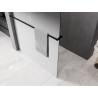 Mexen Kioto+ paroi de douche avec étagère Walk-in 100 x 200 cm, ombre blanche 8 mm, noire - 800-100-121-70-86