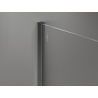 Mexen Kioto+ paroi de douche avec étagère Walk-in 130 x 200 cm, ombre blanche 8 mm, gun metal - 800-130-121-95-86