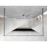 Mexen Kioto cloison de douche autoportante 110 x 200 cm, ombre noire 8 mm, chromé - 800-110-002-01-76