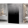 Mexen Kioto paroi de douche autoportante 140 x 200 cm, ombre noire 8 mm, chrome - 800-140-002-01-76