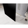 Mexen Kioto paroi de douche autoportante 100 x 200 cm, ombre noire 8 mm, or - 800-100-002-50-76