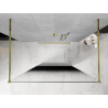 Mexen Kioto paroi de douche autoportante 110 x 200 cm, ombre noire 8 mm, dorée - 800-110-002-50-76