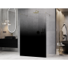 Mexen Kioto paroi de douche indépendante 140 x 200 cm, ombre noire 8 mm, dorée - 800-140-002-50-76