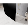 Mexen Kioto cloison de douche autoportante 100 x 200 cm, ombre noire 8 mm, dorée brossée - 800-100-002-55-76