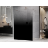 Mexen Kioto paroi de douche autoportante 130 x 200 cm, ombre noire 8 mm, or rose - 800-130-002-60-76