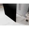 Mexen Kioto paroi de douche autoportante 100 x 200 cm, ombre noire 8 mm, cuivre brossé - 800-100-002-65-76