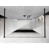 Mexen Kioto paroi de douche autoportante 140 x 200 cm, ombre noire 8 mm, noire - 800-140-002-70-76