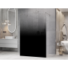 Mexen Kioto paroi de douche autoportante 130 x 200 cm, ombre noire 8 mm, nickel brossé - 800-130-002-97-76