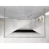 Mexen Kioto paroi de douche autoportante 130 x 200 cm, ombre noire 8 mm, nickel brossé - 800-130-002-97-76