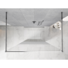 Mexen Kioto paroi de douche autoportante 130 x 200 cm, ombre blanc 8 mm, chrome - 800-130-002-01-86