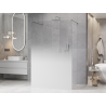 Mexen Kioto paroi de douche autoportante 150 x 200 cm, ombre blanc 8 mm, chrome - 800-150-002-01-86