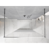 Mexen Kioto paroi de douche autoportante 150 x 200 cm, ombre blanc 8 mm, chrome - 800-150-002-01-86