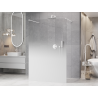 Mexen Kioto Paroi de douche autoportante 110 x 200 cm, ombrée blanche 8 mm, blanche - 800-110-002-20-86