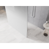 Mexen Kioto paroi de douche autoportante 140 x 200 cm, ombre blanche 8 mm, blanche - 800-140-002-20-86
