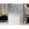 Mexen Kioto paroi de douche autoportante 120 x 200 cm, ombrée blanche 8 mm, or - 800-120-002-50-86