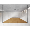 Mexen Kioto paroi de douche autoportante 130 x 200 cm, bronze 8 mm, chrome - 800-130-002-01-32
