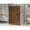 Mexen Kioto paroi de douche autoportante 140 x 200 cm, bronze 8 mm, chrome - 800-140-002-01-32