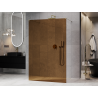 Mexen Kioto paroi de douche autoportante 120 x 200 cm, bronze 8 mm, or - 800-120-002-50-32