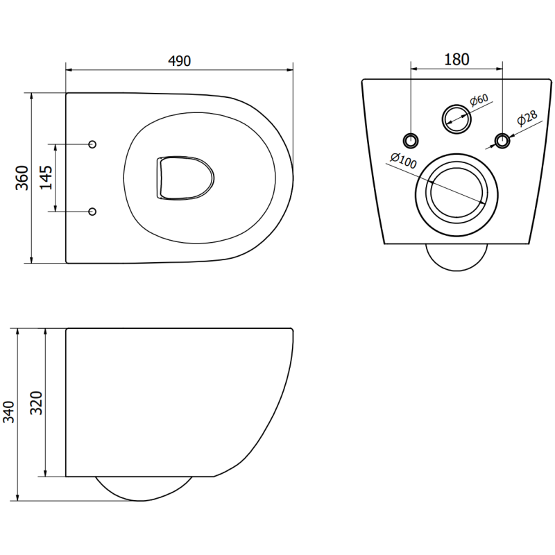 Mexen Lena ensemble encastré WC cadre Tex Slim avec cuvette WC Tornado et abattant à descente lente, noir mat - 610030221085T