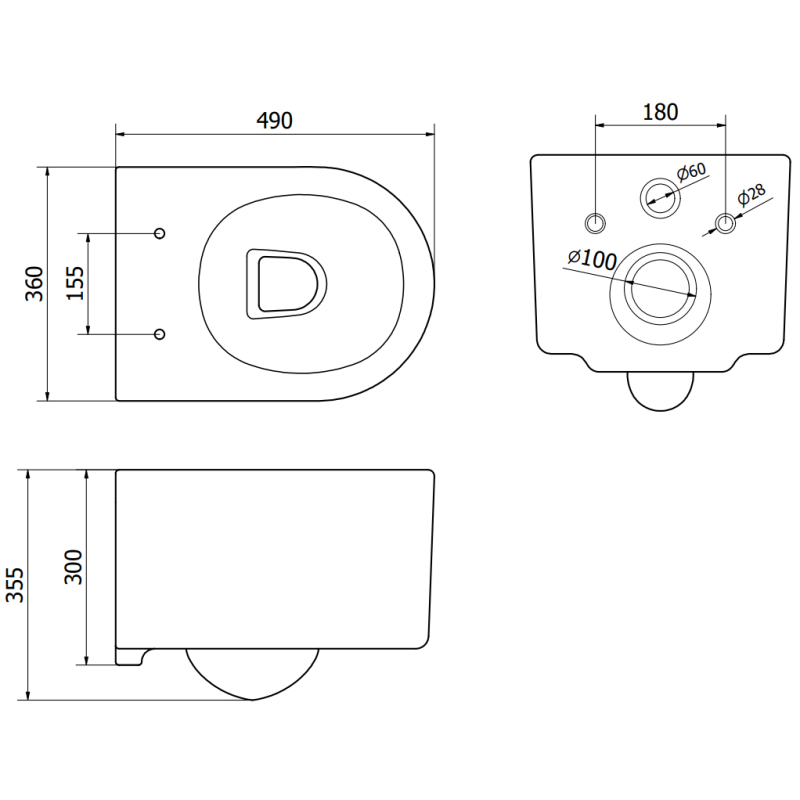 Mexen Sofia ensemble WC encastré avec cadre étroit, d'angle Tex W avec cuvette WC Tornado et abattant à descente lente, blanc
