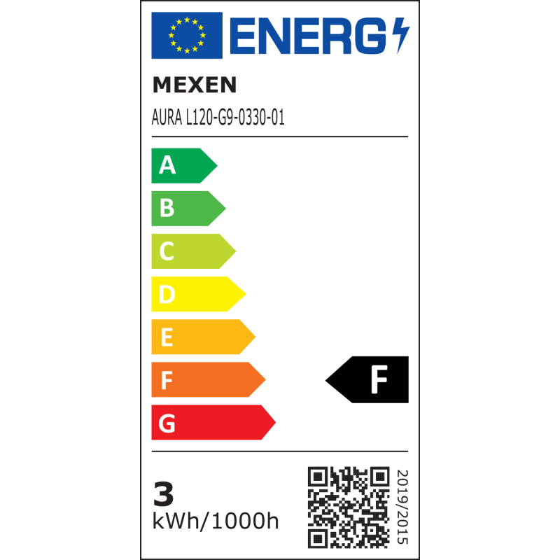 Mexen Aura Ampoule LED G9, 3W, Chaude - 3000K, 300 lm - L120-G9-0330-01