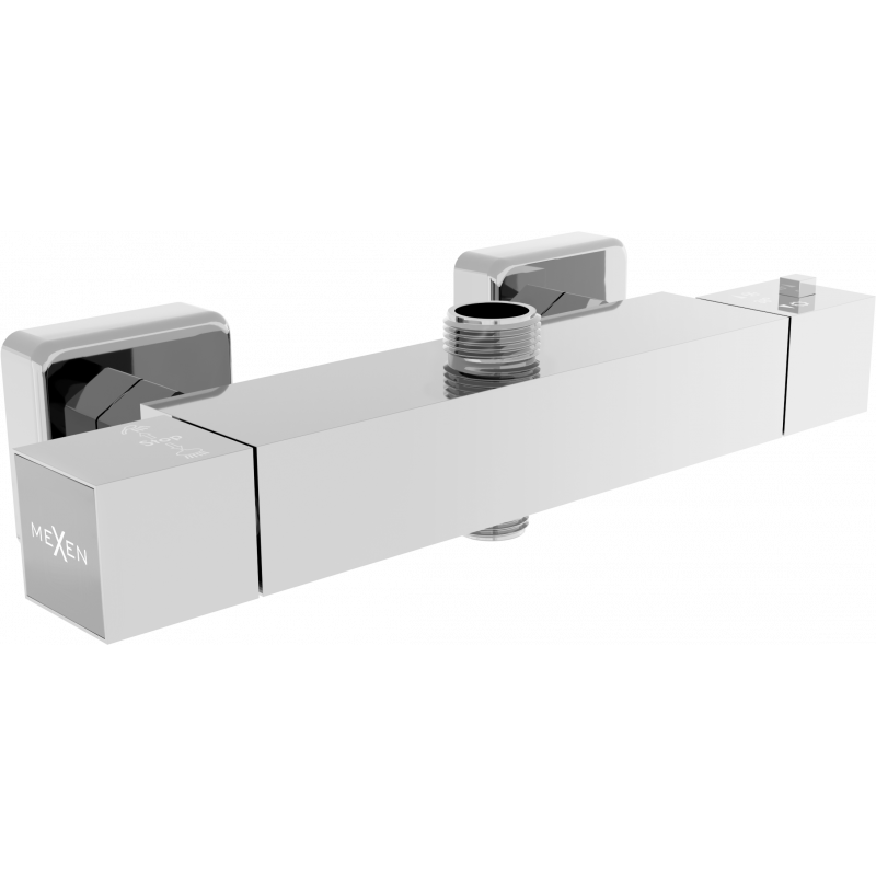 Mexen Cube robinet de douche thermostatique, chrome - 77250-00