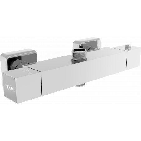 Mexen Cube robinet de douche thermostatique, chrome - 77250-00