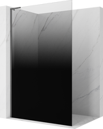 Mexen Kioto L paroi de douche Walk-in 80 x 200 cm, ombre noire 8 mm, gris canon brossé - 800-080-103-66-76