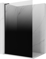 Mexen Kioto L paroi de douche Walk-in 80 x 200 cm, ombre noire 8 mm, noir - 800-080-103-70-76